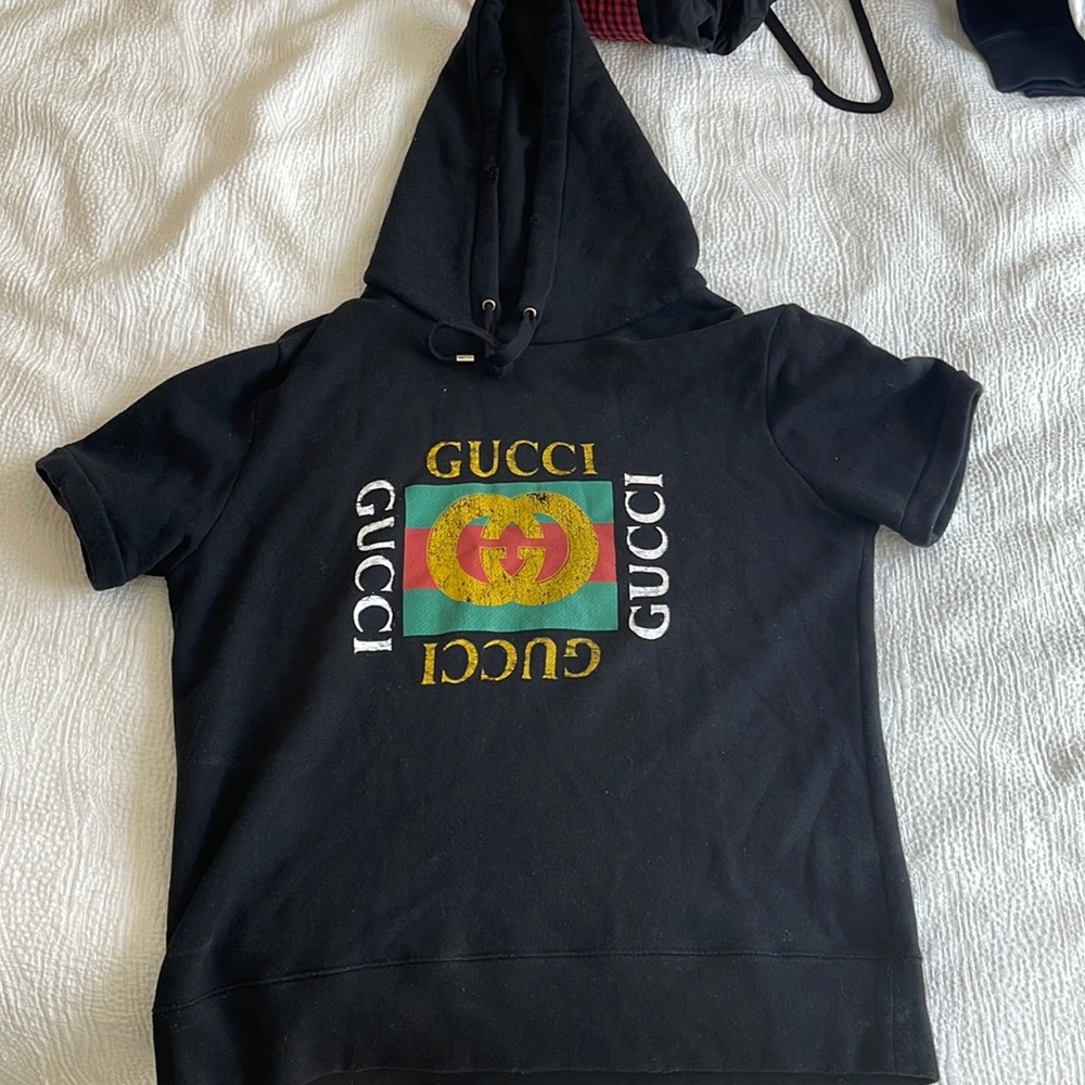 Altered Gucci hoodie, Was originally bought as a long sleeve hoodie.